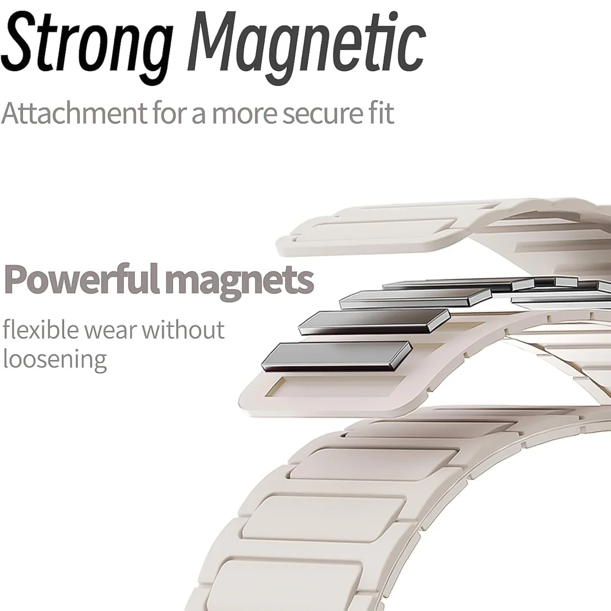 Magnetic Silicone Strap for Huawei Watch Fit 3 5 Magnetic Silicone Strap for Huawei Watch Fit 3 - Image 5