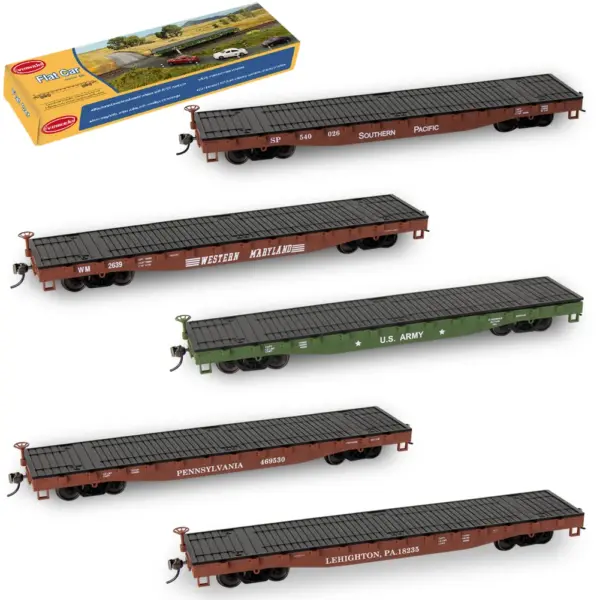Evemodel HO Scale 52ft Flat Car C8741 - Image 5