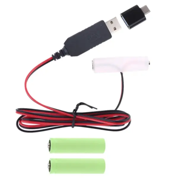 AA Battery Power Cable with Type-C Adapter - Image 7