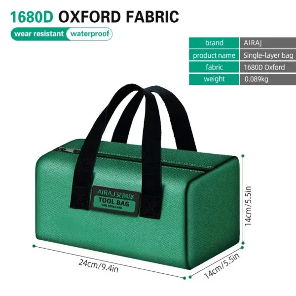 Durable Green Tool Bag with Portable Design - Image 7