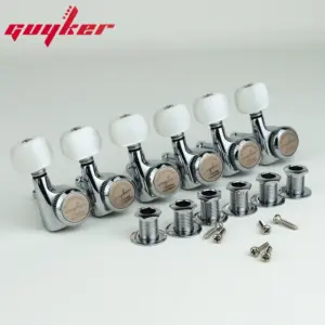 Guyker 6Pcs Chrome Guitar Locking Tuners 1:18 Ratio 9 Sb227986df1614744978304338af27ce9Y