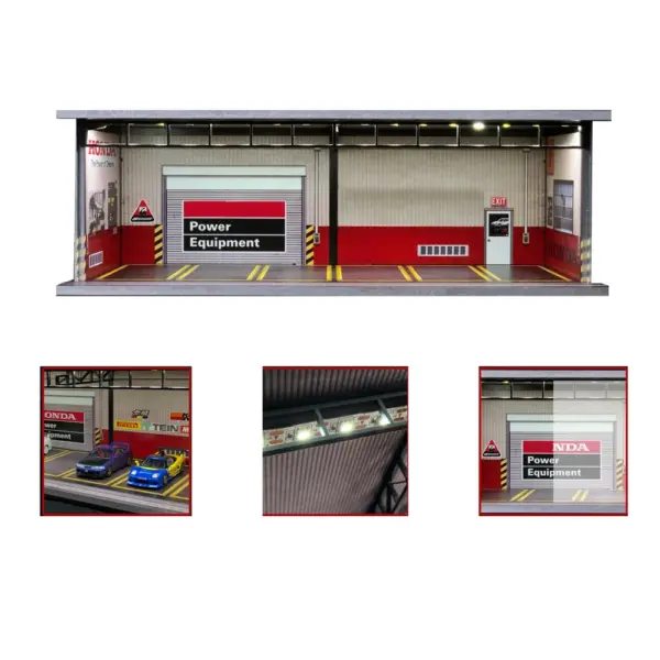 1/64 Scale Car Garage Miniature Display Model - Image 32