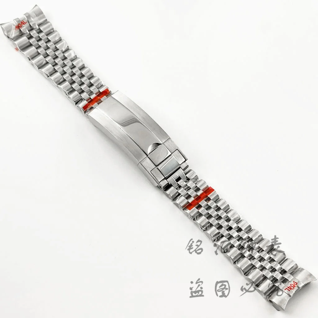 20MM 904L Silver Stainless Steel Watch Band 6 20MM 904L Silver Stainless Steel Watch Band - Image 6