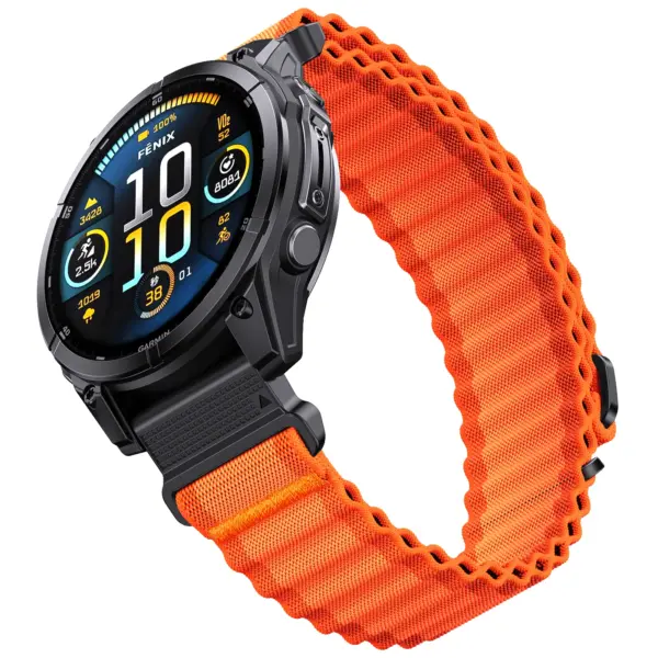 Garmin Fenix 8 7X 7 6 Two Tone Nylon Strap - Image 4