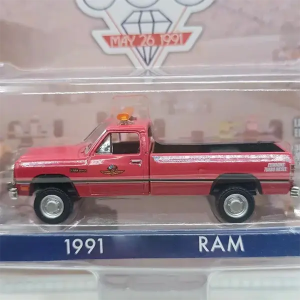 Diecast 1991 Ram Pickup Model 1:64 Scale - Image 3