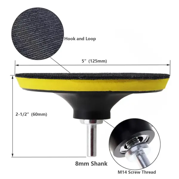 3/4/5/6/7 Inch Hook and Loop Backing Pad Disc Holder - Image 3