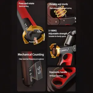 Adjustable Hand Grip Strengthener for Fitness and Rehab 20 Sb3481acd52324c3aa49dd5f54206477fy 1