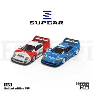 Supcar F40 Marlboro Blue 1/64 Diecast Model 9 Sb36399c32f4b41af9c483a300d352e00n