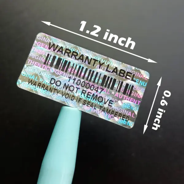Tamper Proof Holographic Security Stickers 300pcs - Image 4