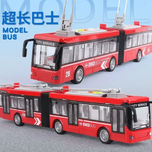 Large Inertia Double-Layer Sightseeing Bus Toy for Boys - Image 3