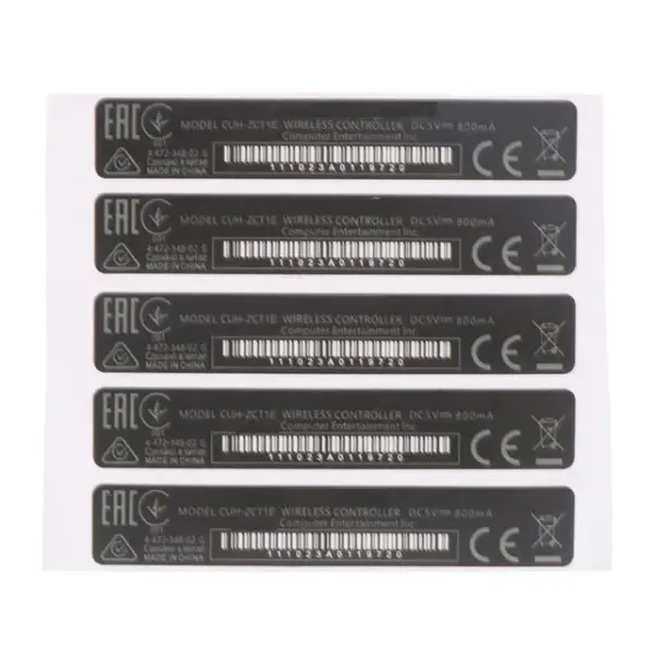 5PCS HK Version PS4 Controller Barcode Stickers - Image 2
