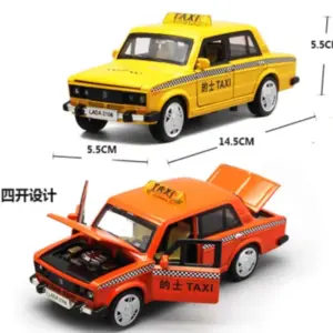 Diecast 1/32 Russian Lada 2106 Taxi Model 17 Sb4d83b38c7e24a27b9004beb741afa242