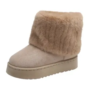 Women's Winter Faux Suede & Faux Fur Ankle Boots 15 Sb5493187b63b4f87857b49ddea5dd9903