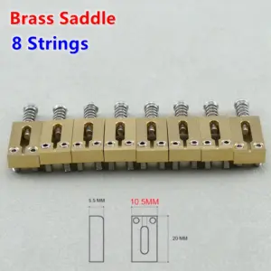Electric Guitar Bridge Saddles Set 10.5MM/10.8MM 46 Sb5814cd82aad44cf8bc17b72e2f06b75Y