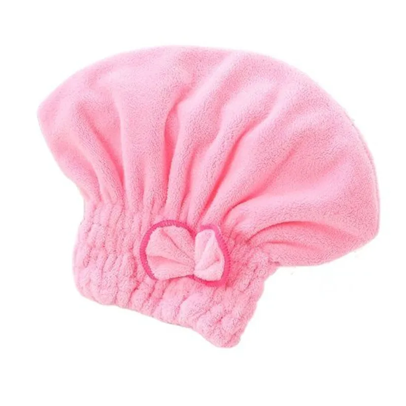 Microfiber Hair Drying Towel with Bowknot Cap 7 Microfiber Hair Drying Towel with Bowknot Cap - Image 7
