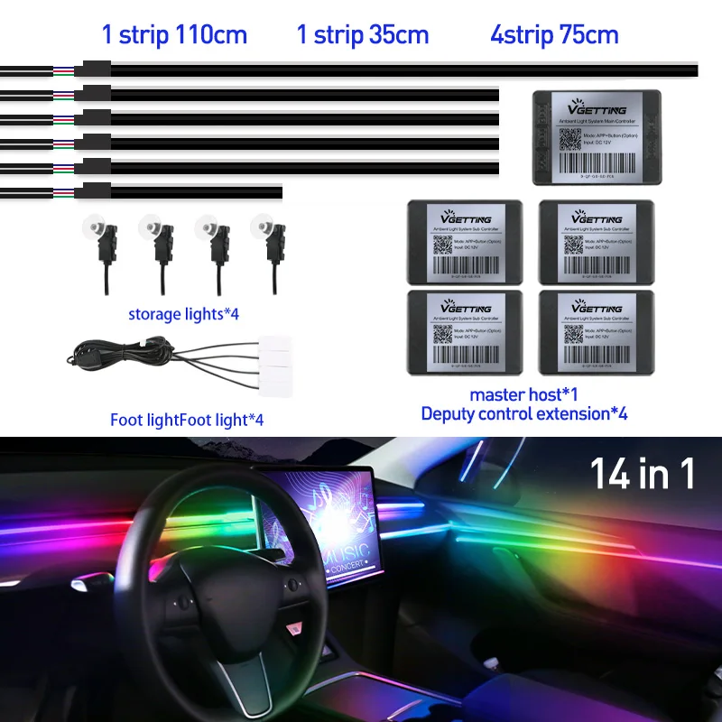 RGB Car Ambient Light Symphony Lamp 7 RGB Car Ambient Light Symphony Lamp - Image 7