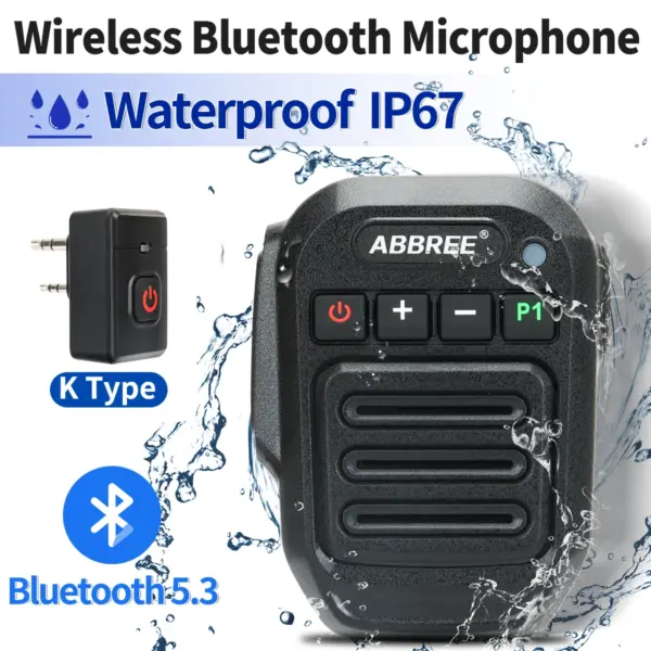 ABBREE Bluetooth Microphone for Two-Way Radios - Image 7