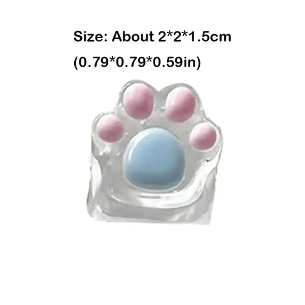 Cute Translucent Cat Paw Keycaps for Mechanical Keyboard - Image 6
