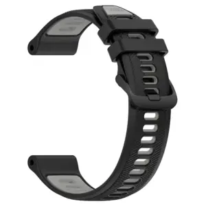 Two-tone Silicone Watch Band for Garmin 22mm 44 Sb6d303c905d2485b9b4e2175f51b7fa3X