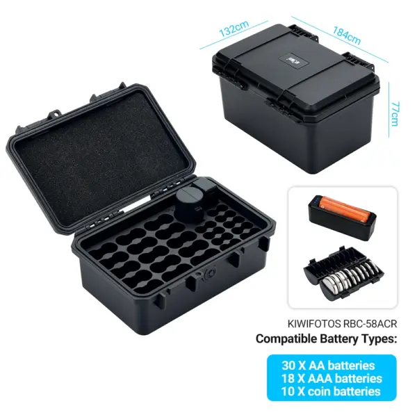 Waterproof Battery Storage Case with Tester - Image 7