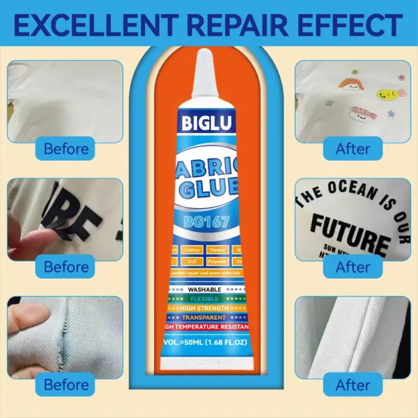 BIGLU Fabric Glue 50ml for All Fabrics - Image 6