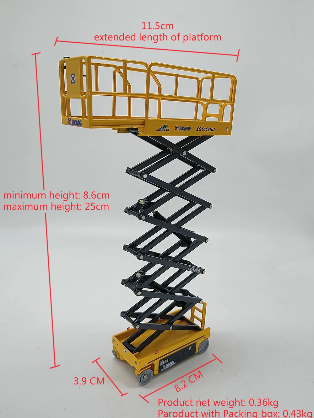 1:35 XCMG 1612 Scissor Lift Model Replica 7 1:35 XCMG 1612 Scissor Lift Model Replica - Image 7