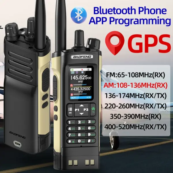 BAOFENG UV-32 GPS Walkie Talkie 10W Bluetooth - Image 2