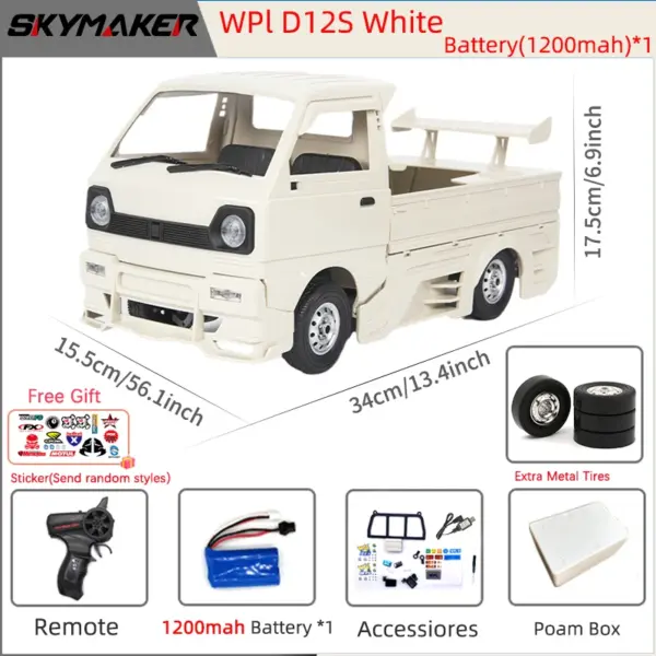 WPL D12 1/10 Remote Control Drift Truck - Image 8
