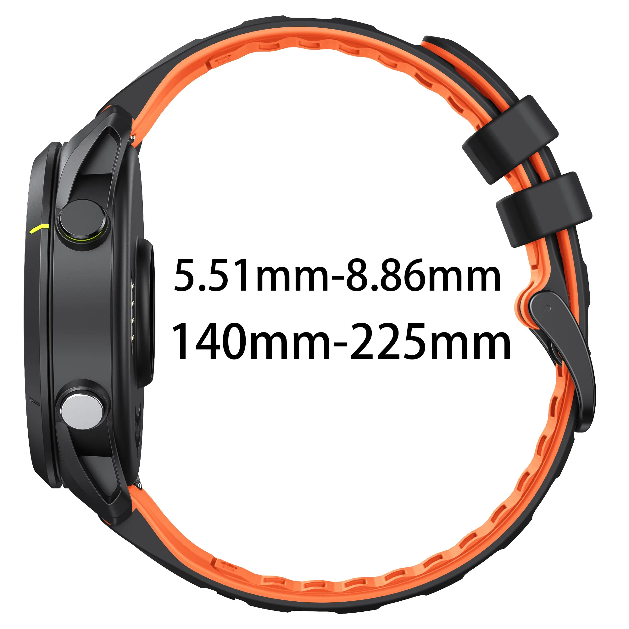 22mm Silicone Watch Band for Garmin Models 5 22mm Silicone Watch Band for Garmin Models - Image 5