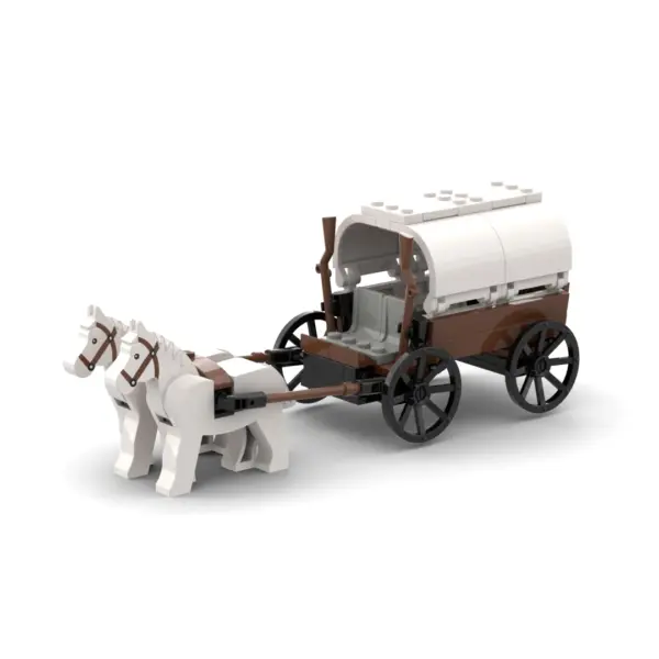 Medieval Carriage Building Blocks Kit for Adults - Image 5