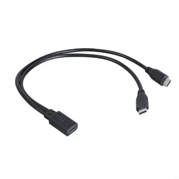 USB Type C Splitter Y Cable 30cm Dual Output - Image 4