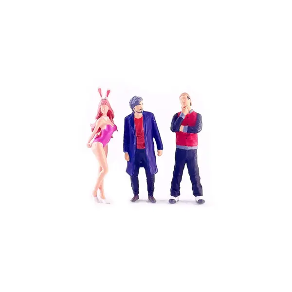 1:64 Scale Mini Figures Set of Three Dolls - Image 3