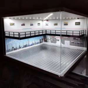 1/64 1/43 Scale Car Garage Diorama Model 18 Sb98e34486fc94bbf927376ae73c0446eR