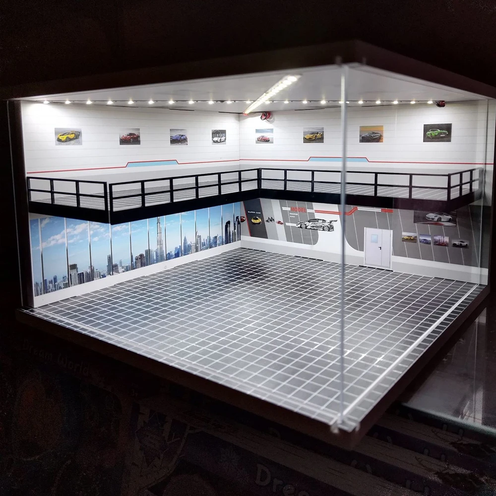 1/64 1/43 Scale Car Garage Diorama Model 4 1/64 1/43 Scale Car Garage Diorama Model - Image 4