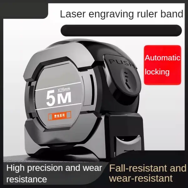5M Self-Locking Measuring Tape with Brake Function - Image 2