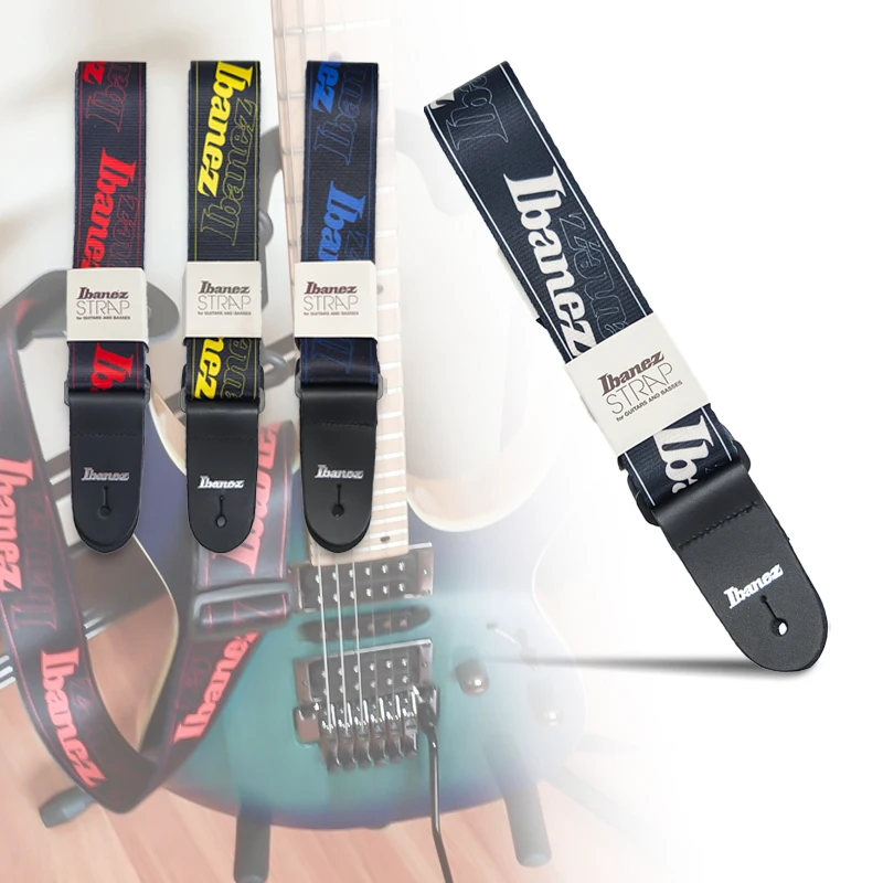 Ibanez Graphic Design Guitar Strap Red 2 Ibanez Graphic Design Guitar Strap Red - Image 2