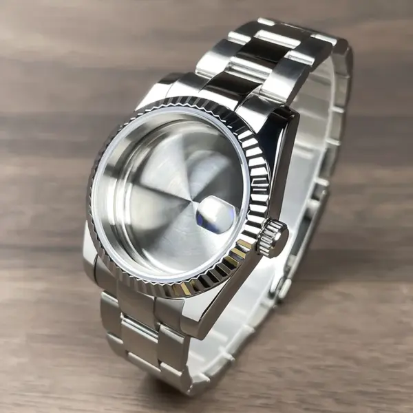 Fluted Bezel Watch Case for NH35 NH36 Movement - Image 8