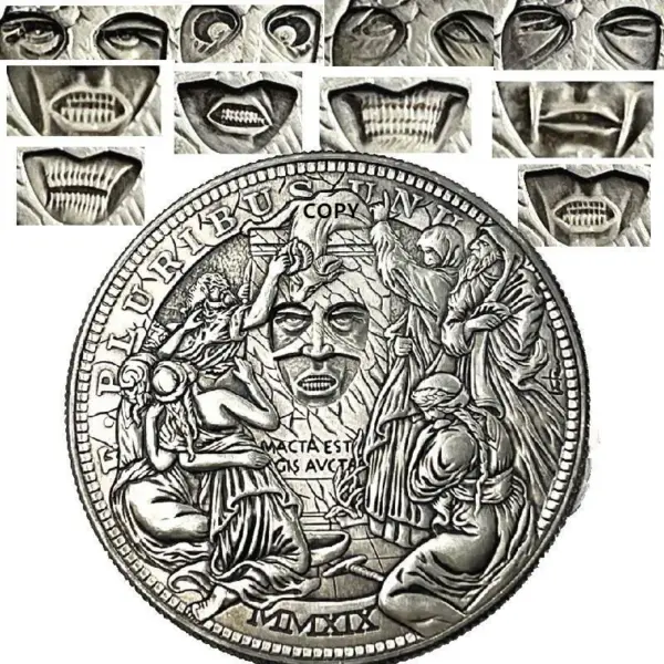Movable Challenge Coin with Transforming Face - Image 6