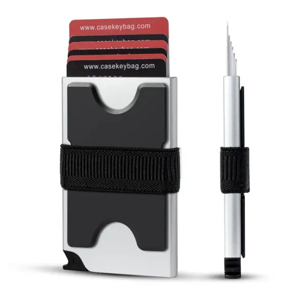 Minimalist RFID Blocking Metal Popup Wallet - Image 10