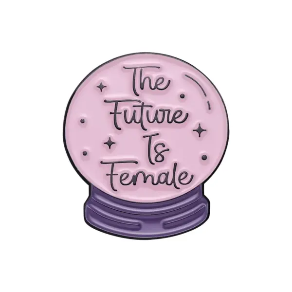 Feminist Enamel Pin Custom Girl Power Brooch - Image 7