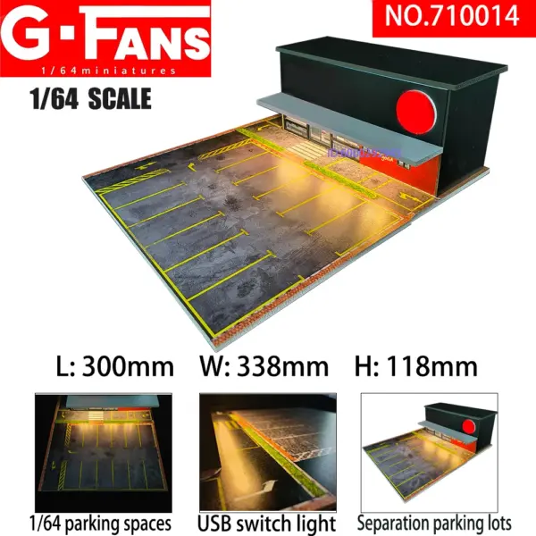 1/64 Scale Car Garage Diorama Display Model - Image 19