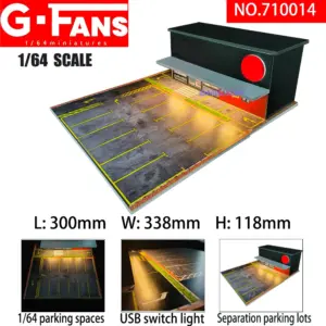 1:64 Scale Mini Car Garage Display Case 55 Sbc6dbe60494341a5b9922d5763edbc61l 16