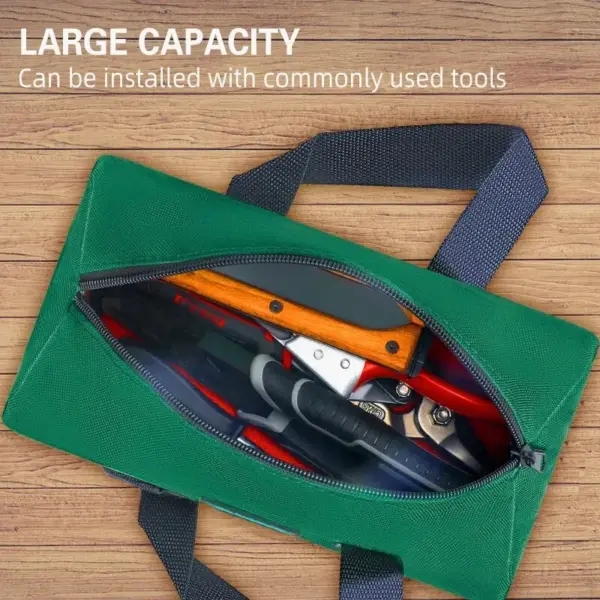 Durable Green Tool Bag with Portable Design - Image 3