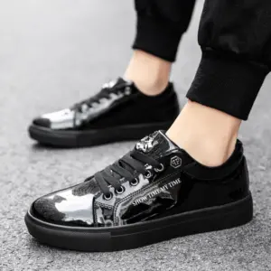 Men's Patent Leather Casual Sneakers 47 11 Sbcd9d9a285c94cf4ba97bdf2633c0b8am