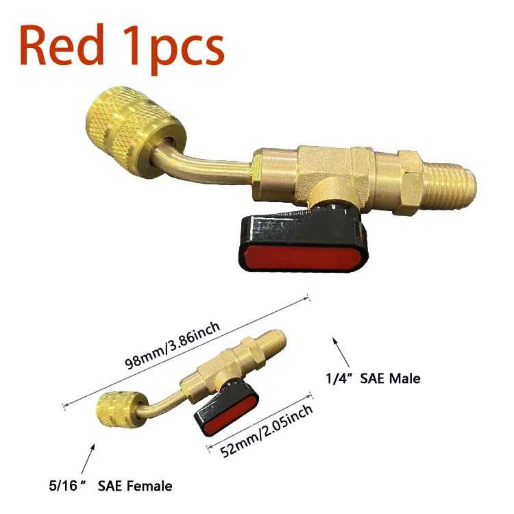 Refrigerant Ball Valve Adapter 1/4 inches SAE 10 Refrigerant Ball Valve Adapter 1/4 inches SAE - Image 10