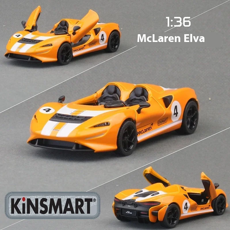 KiNSMART 1:36 McLaren Elva Diecast Hypercar Model 5 KiNSMART 1:36 McLaren Elva Diecast Hypercar Model - Image 5