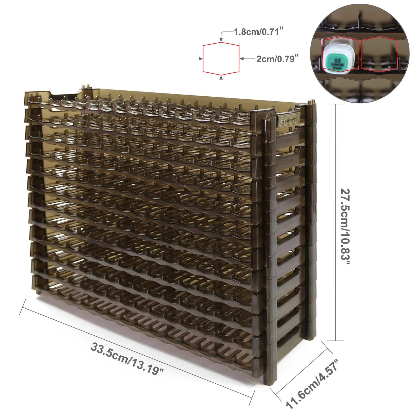 Evemodel 180 Slots Penholder Display Rack SN01 6 Evemodel 180 Slots Penholder Display Rack SN01 - Image 6