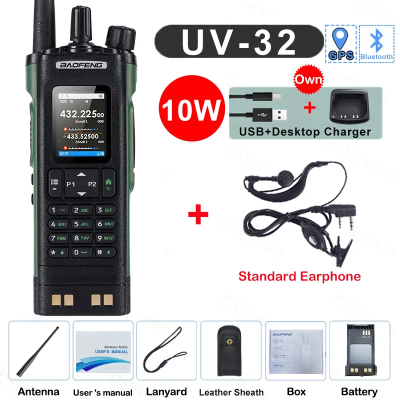 2025 BAOFENG UV-32 Six-Band Walkie Talkie 8 2025 BAOFENG UV-32 Six-Band Walkie Talkie - Image 8