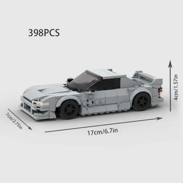 Stylized Building Block Toy Car - Image 47