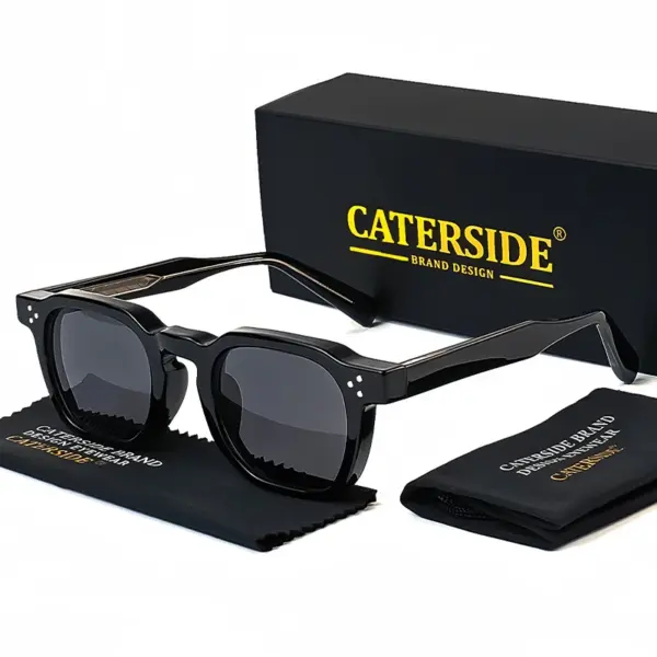 Retro Punk Square Men Sunglasses Model K39769 - Image 20